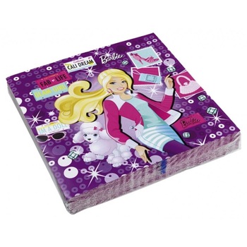 Servetele Barbie Fashion, Amscan, 20 buc